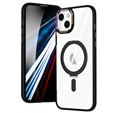 Custodia Silicone Trasparente Ultra Slim Morbida con Mag-Safe Magnetic SD1 per Apple iPhone 14 Nero
