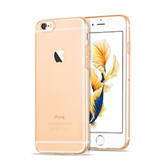 Custodia Silicone Trasparente Ultra Slim Morbida per Apple iPhone 6S Oro