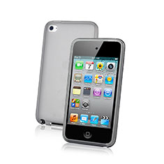 Custodia Silicone Trasparente Ultra Slim Morbida per Apple iPod Touch 4 Verde