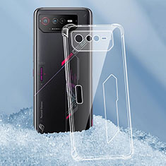Custodia Silicone Trasparente Ultra Slim Morbida per Asus ROG Phone 6 Chiaro