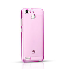 Custodia Silicone Trasparente Ultra Slim Morbida per Huawei Enjoy 5S Rosa