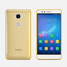 Custodia Silicone Trasparente Ultra Slim Morbida per Huawei GR5 Oro