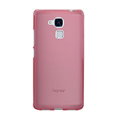 Custodia Silicone Trasparente Ultra Slim Morbida per Huawei Honor 5C Rosa