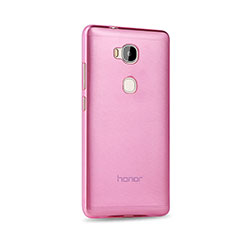 Custodia Silicone Trasparente Ultra Slim Morbida per Huawei Honor X5 Rosa