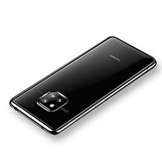 Custodia Silicone Trasparente Ultra Slim Morbida per Huawei Mate 20 Pro Nero