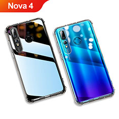 Custodia Silicone Trasparente Ultra Slim Morbida per Huawei Nova 4 Chiaro