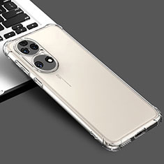 Custodia Silicone Trasparente Ultra Slim Morbida per Huawei P50 Chiaro
