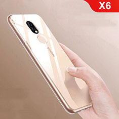 Custodia Silicone Trasparente Ultra Slim Morbida per Nokia X6 Chiaro