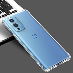 Custodia Silicone Trasparente Ultra Slim Morbida per OnePlus 9 5G Chiaro