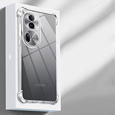 Custodia Silicone Trasparente Ultra Slim Morbida per Oppo Reno11 Pro 5G Chiaro