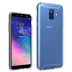 Custodia Silicone Trasparente Ultra Slim Morbida per Samsung Galaxy A6 (2018) Dual SIM Chiaro