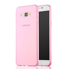 Custodia Silicone Trasparente Ultra Slim Morbida per Samsung Galaxy A7 SM-A700 Rosa