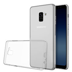 Custodia Silicone Trasparente Ultra Slim Morbida per Samsung Galaxy A8 (2018) A530F Chiaro