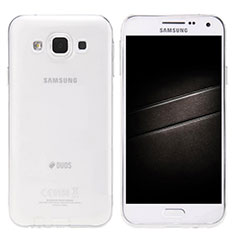 Custodia Silicone Trasparente Ultra Slim Morbida per Samsung Galaxy E5 SM-E500F E500H Chiaro