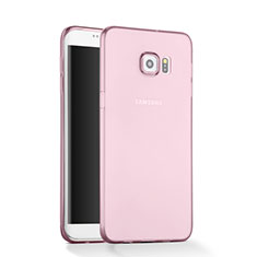 Custodia Silicone Trasparente Ultra Slim Morbida per Samsung Galaxy S6 Edge SM-G925 Rosa