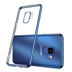 Custodia Silicone Trasparente Ultra Slim Morbida per Samsung Galaxy S9 Blu