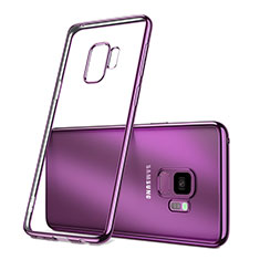 Custodia Silicone Trasparente Ultra Slim Morbida per Samsung Galaxy S9 Viola