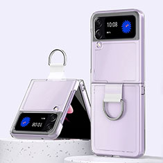 Custodia Silicone Trasparente Ultra Slim Morbida per Samsung Galaxy Z Flip4 5G Chiaro