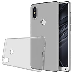 Custodia Silicone Trasparente Ultra Slim Morbida per Xiaomi Mi Mix 2S Grigio