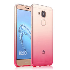 Custodia Silicone Trasparente Ultra Slim Morbida Sfumato per Huawei G9 Plus Rosa
