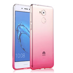 Custodia Silicone Trasparente Ultra Slim Morbida Sfumato per Huawei Honor 6C Rosa