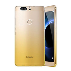 Custodia Silicone Trasparente Ultra Slim Morbida Sfumato per Huawei Honor V8 Giallo