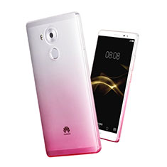 Custodia Silicone Trasparente Ultra Slim Morbida Sfumato per Huawei Mate 8 Rosa