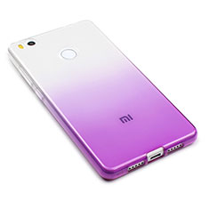 Custodia Silicone Trasparente Ultra Slim Morbida Sfumato per Xiaomi Mi 4S Viola