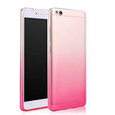 Custodia Silicone Trasparente Ultra Slim Morbida Sfumato per Xiaomi Mi 5C Rosa