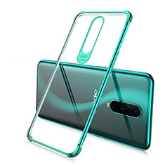 Custodia Silicone Trasparente Ultra Sottile Cover Morbida A02 per Oppo RX17 Pro Verde