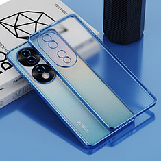 Custodia Silicone Trasparente Ultra Sottile Cover Morbida AN1 per Huawei Honor 70 Pro 5G Blu