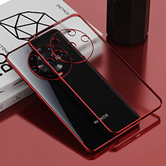 Custodia Silicone Trasparente Ultra Sottile Cover Morbida AN1 per Huawei Honor Magic3 Pro 5G Rosso