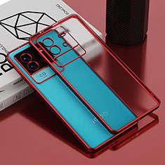 Custodia Silicone Trasparente Ultra Sottile Cover Morbida AN1 per Vivo iQOO Neo6 5G Rosso