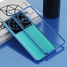 Custodia Silicone Trasparente Ultra Sottile Cover Morbida AN1 per Vivo X80 Pro 5G Blu
