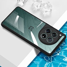 Custodia Silicone Trasparente Ultra Sottile Cover Morbida BH1 per OnePlus 12 5G Nero