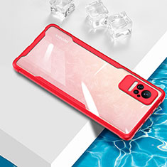 Custodia Silicone Trasparente Ultra Sottile Cover Morbida BH1 per Xiaomi Civi 5G Rosso