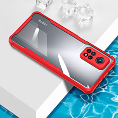 Custodia Silicone Trasparente Ultra Sottile Cover Morbida BH1 per Xiaomi Mi 10T 5G Rosso