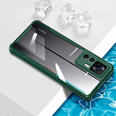 Custodia Silicone Trasparente Ultra Sottile Cover Morbida BH1 per Xiaomi Mi 12T Pro 5G Verde