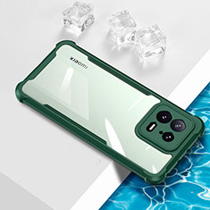 Custodia Silicone Trasparente Ultra Sottile Cover Morbida BH1 per Xiaomi Mi 13 5G Verde
