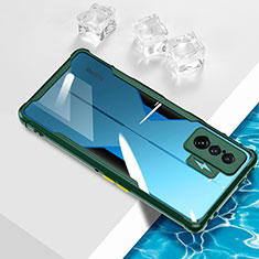 Custodia Silicone Trasparente Ultra Sottile Cover Morbida BH1 per Xiaomi Poco F4 GT 5G Verde