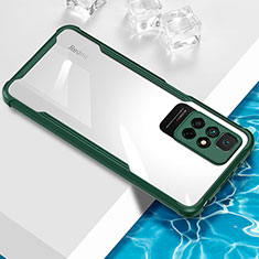 Custodia Silicone Trasparente Ultra Sottile Cover Morbida BH1 per Xiaomi Redmi 10 (2022) Verde