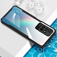 Custodia Silicone Trasparente Ultra Sottile Cover Morbida BH1 per Xiaomi Redmi Note 11 4G (2021) Nero