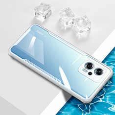 Custodia Silicone Trasparente Ultra Sottile Cover Morbida BH1 per Xiaomi Redmi Note 11T Pro 5G Bianco