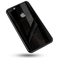 Custodia Silicone Trasparente Ultra Sottile Cover Morbida C02 per Apple iPhone SE3 2022 Nero