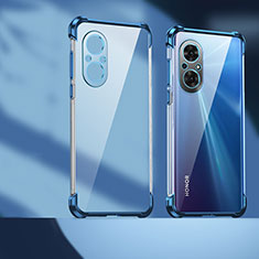 Custodia Silicone Trasparente Ultra Sottile Cover Morbida D01 per Huawei Honor 50 SE 5G Blu