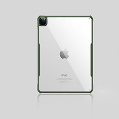 Custodia Silicone Trasparente Ultra Sottile Cover Morbida H01 per Apple iPad Pro 11 (2020) Verde