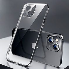 Custodia Silicone Trasparente Ultra Sottile Cover Morbida H01 per Apple iPhone 13 Nero