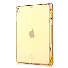 Custodia Silicone Trasparente Ultra Sottile Cover Morbida H01 per Apple New iPad 9.7 (2017) Oro