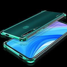 Custodia Silicone Trasparente Ultra Sottile Cover Morbida H01 per Huawei Enjoy 10 Plus Verde