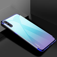 Custodia Silicone Trasparente Ultra Sottile Cover Morbida H01 per Huawei Enjoy 10S Blu
